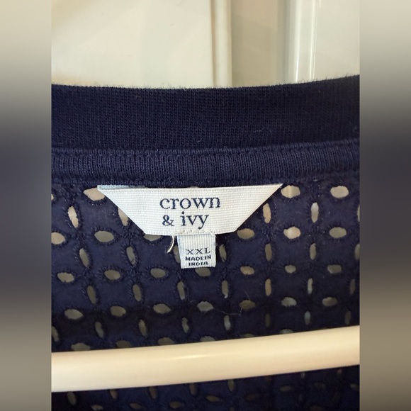 Eyelet Ruffle Sweatshirt - Picture 4 of 7